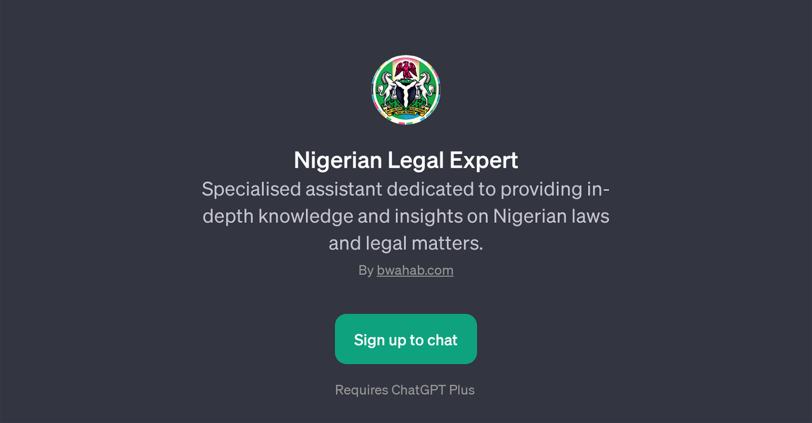 Nigerian Legal Expert GPT website