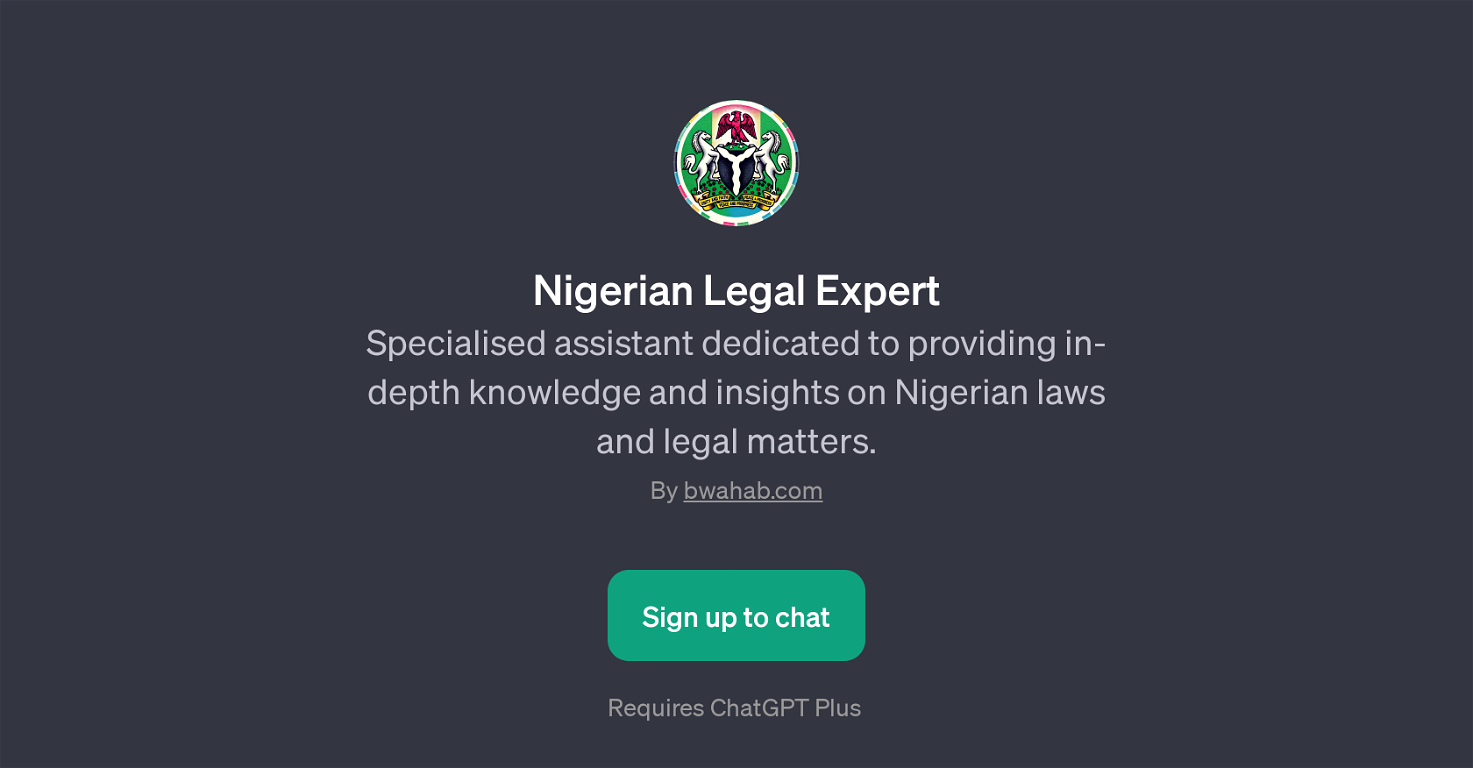 Nigerian Legal Expert GPT website