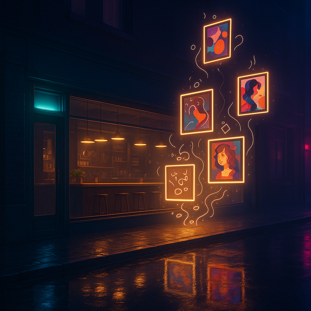 Night Cafe AI generator alt website