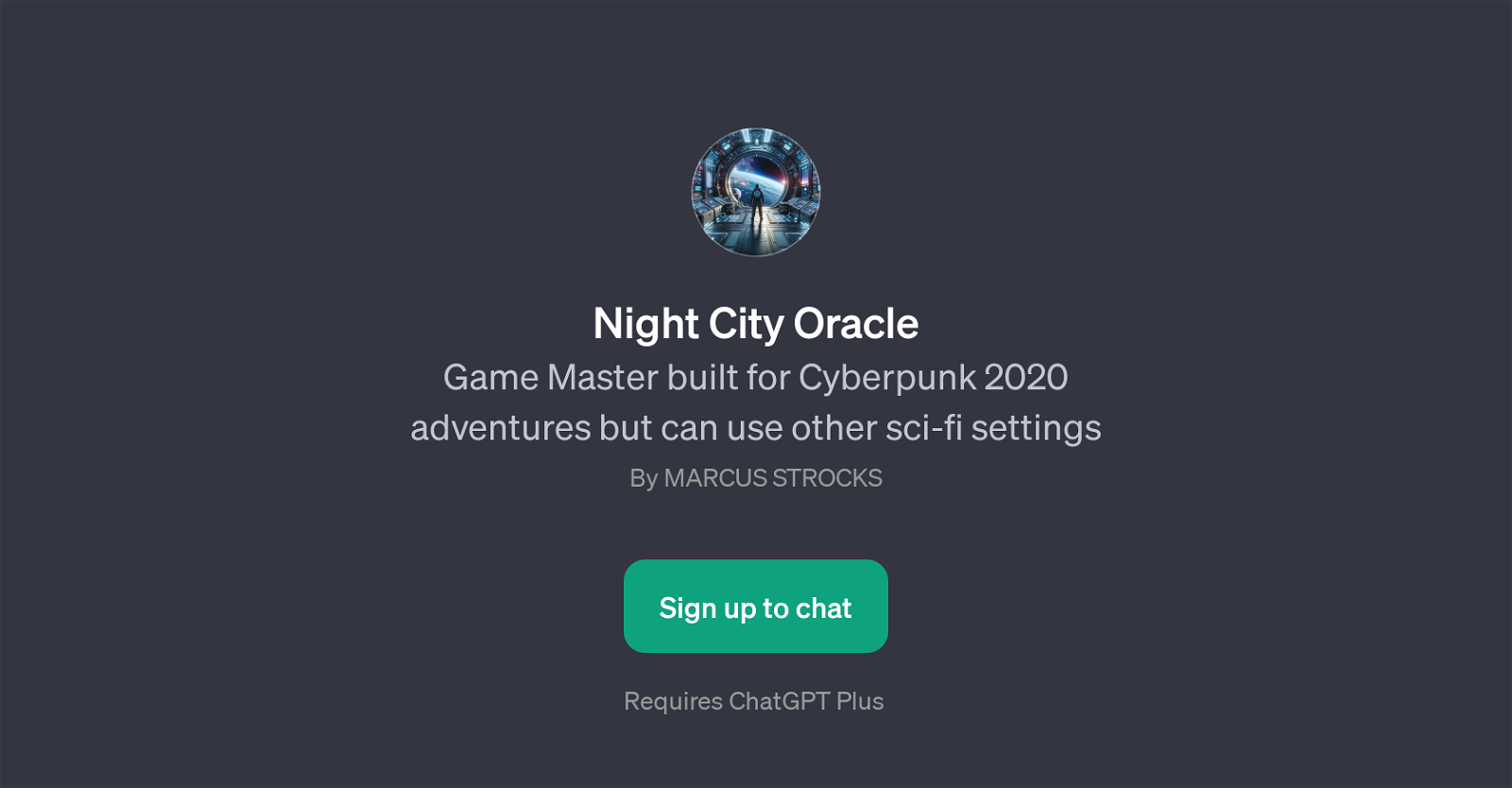 Night City Oracle website