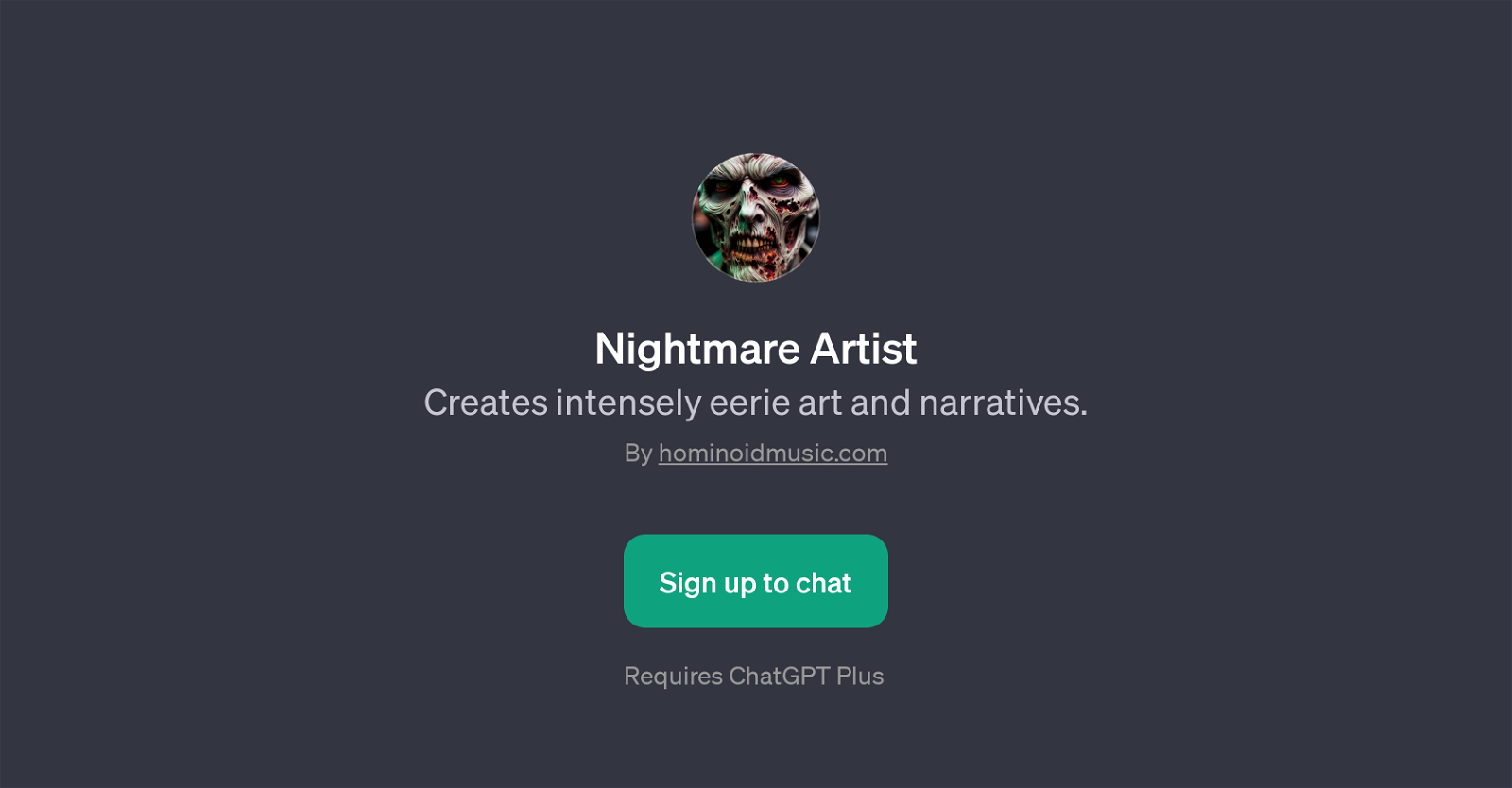Nightmare Artist website