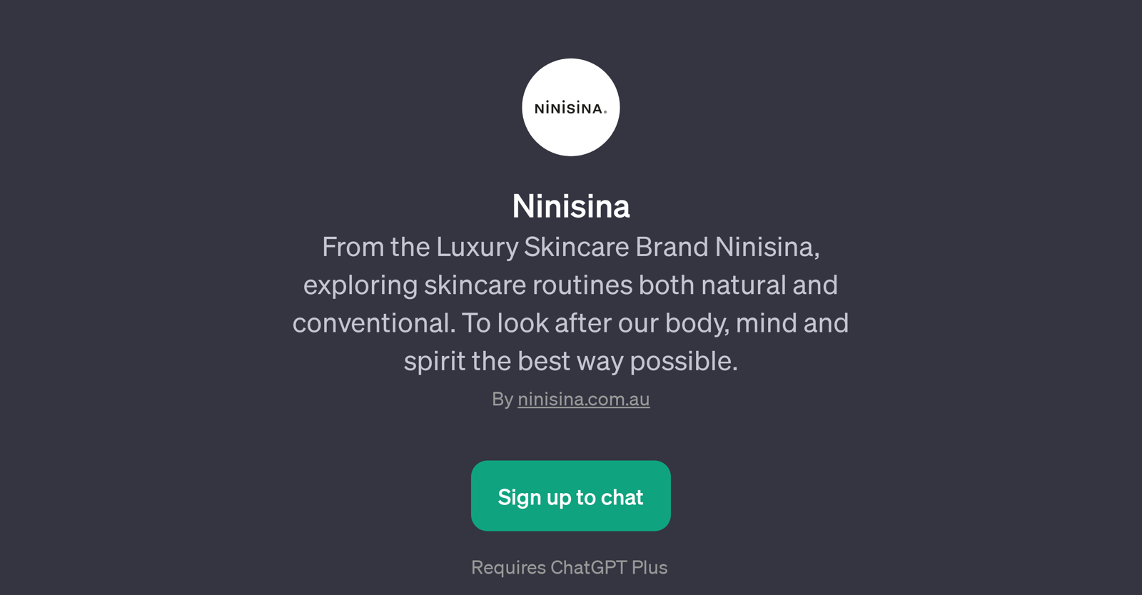 Ninisina website