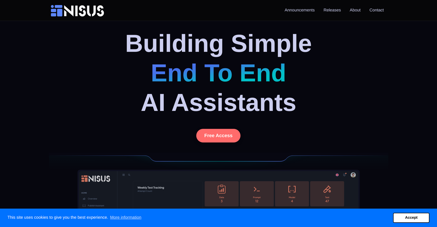 NISUS-AI website