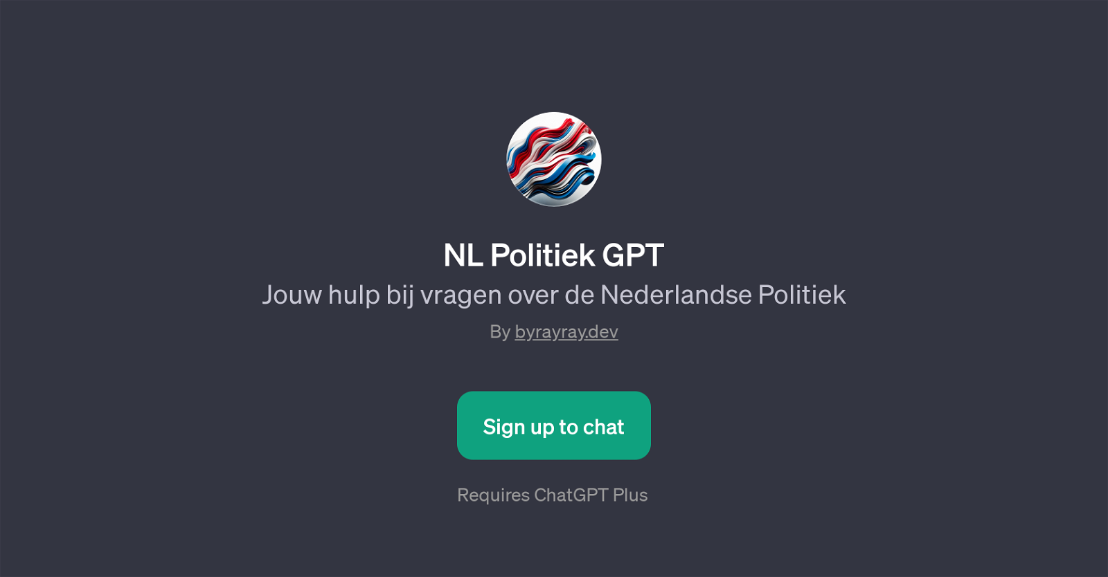 NL Politiek GPT website
