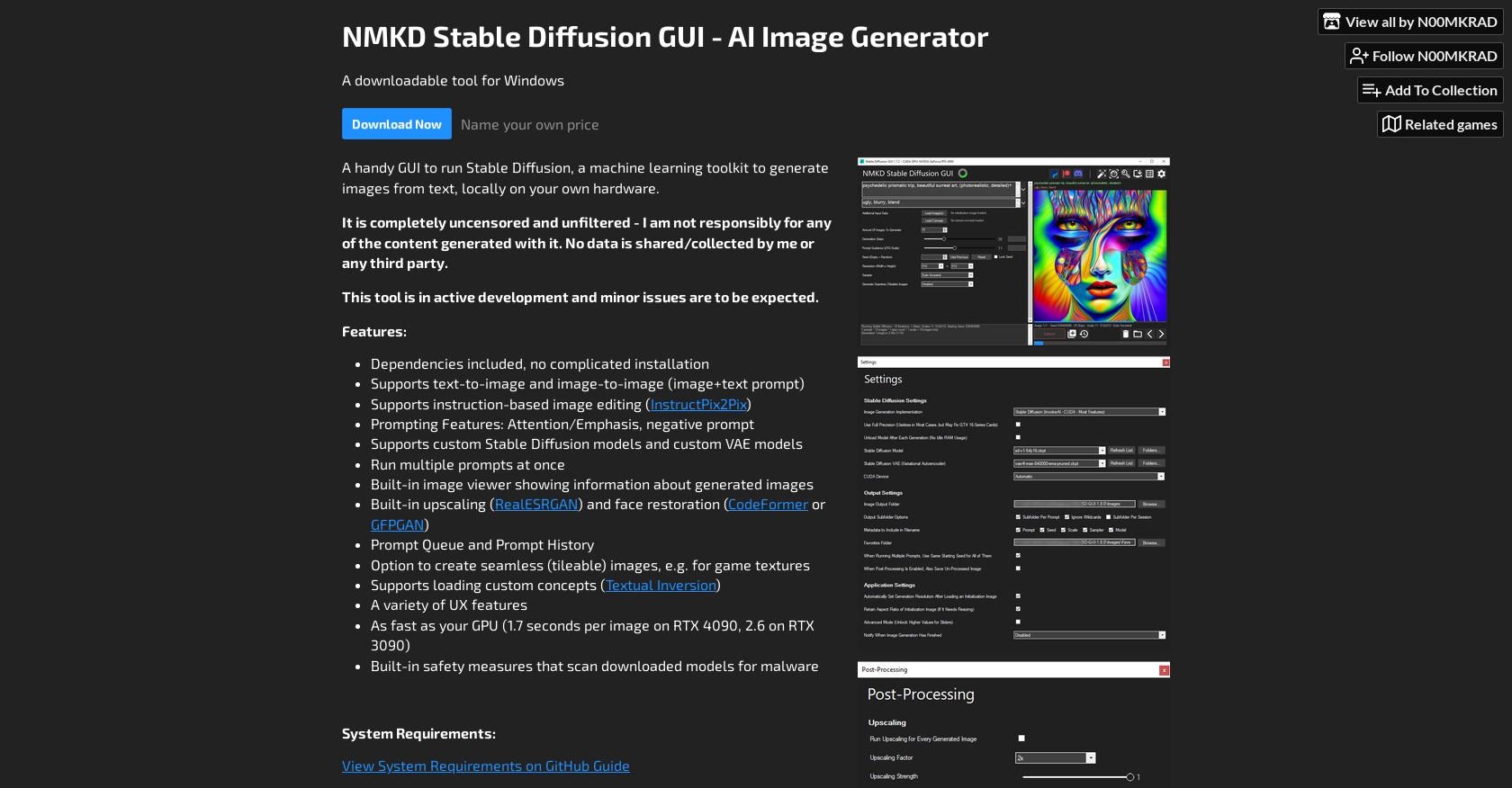 for iphone instal NMKD Stable Diffusion GUI