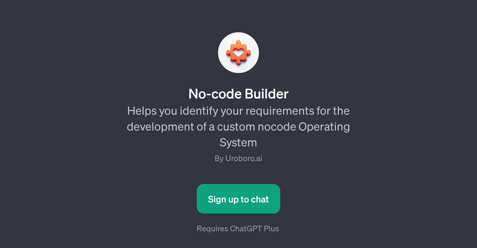 No-code Builder website