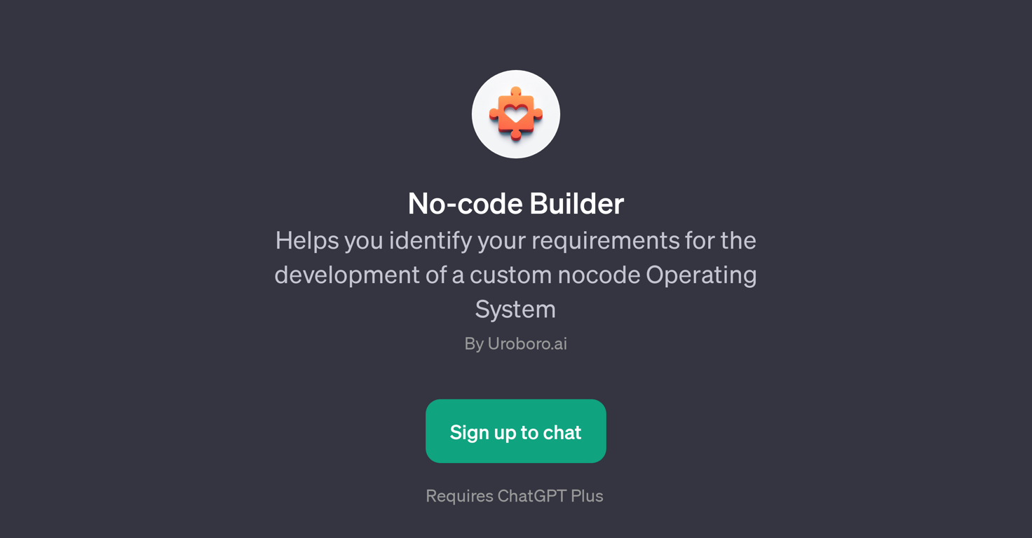 No-code Builder website
