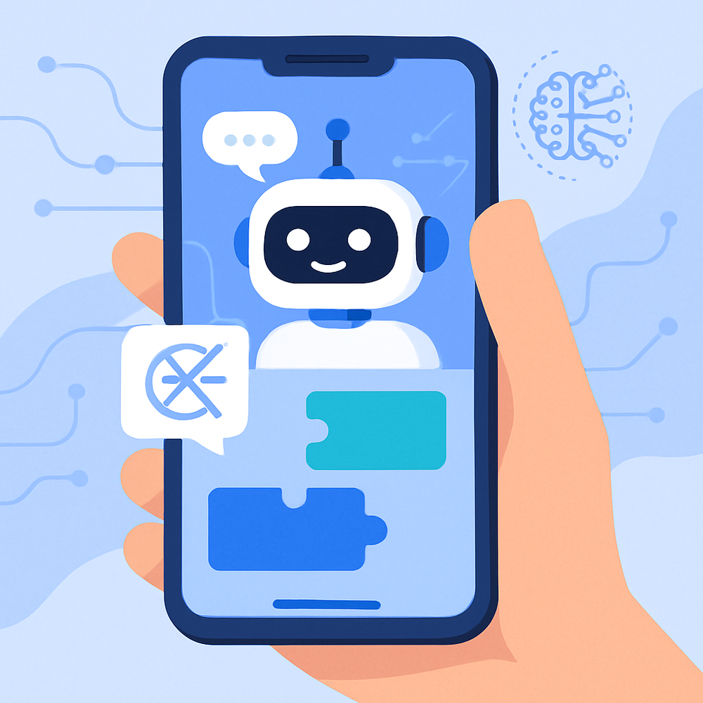 No code chatbot mobile app website