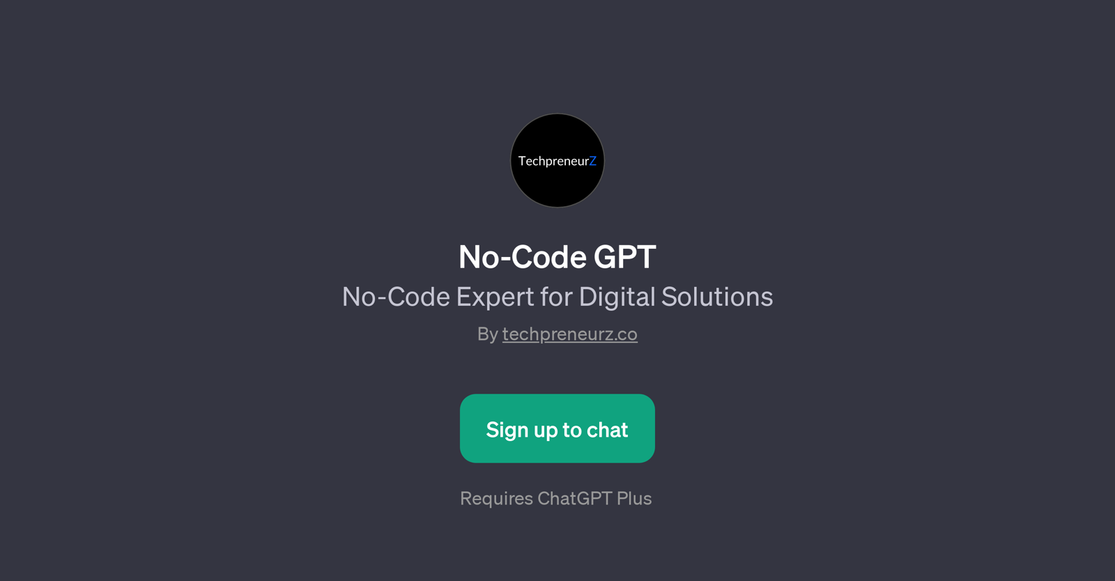 No-Code GPT website
