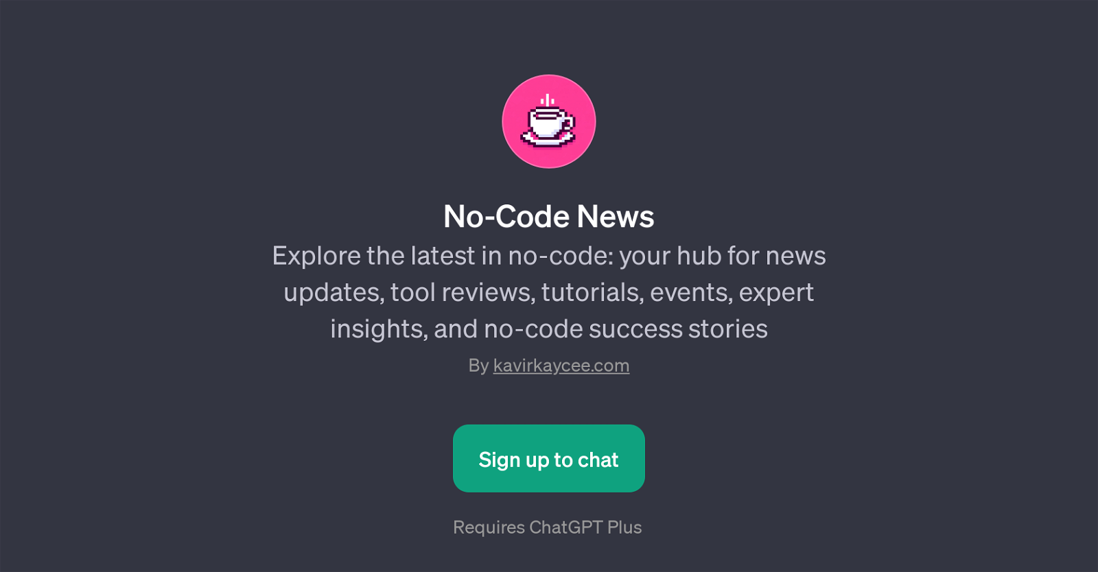 No-Code News website