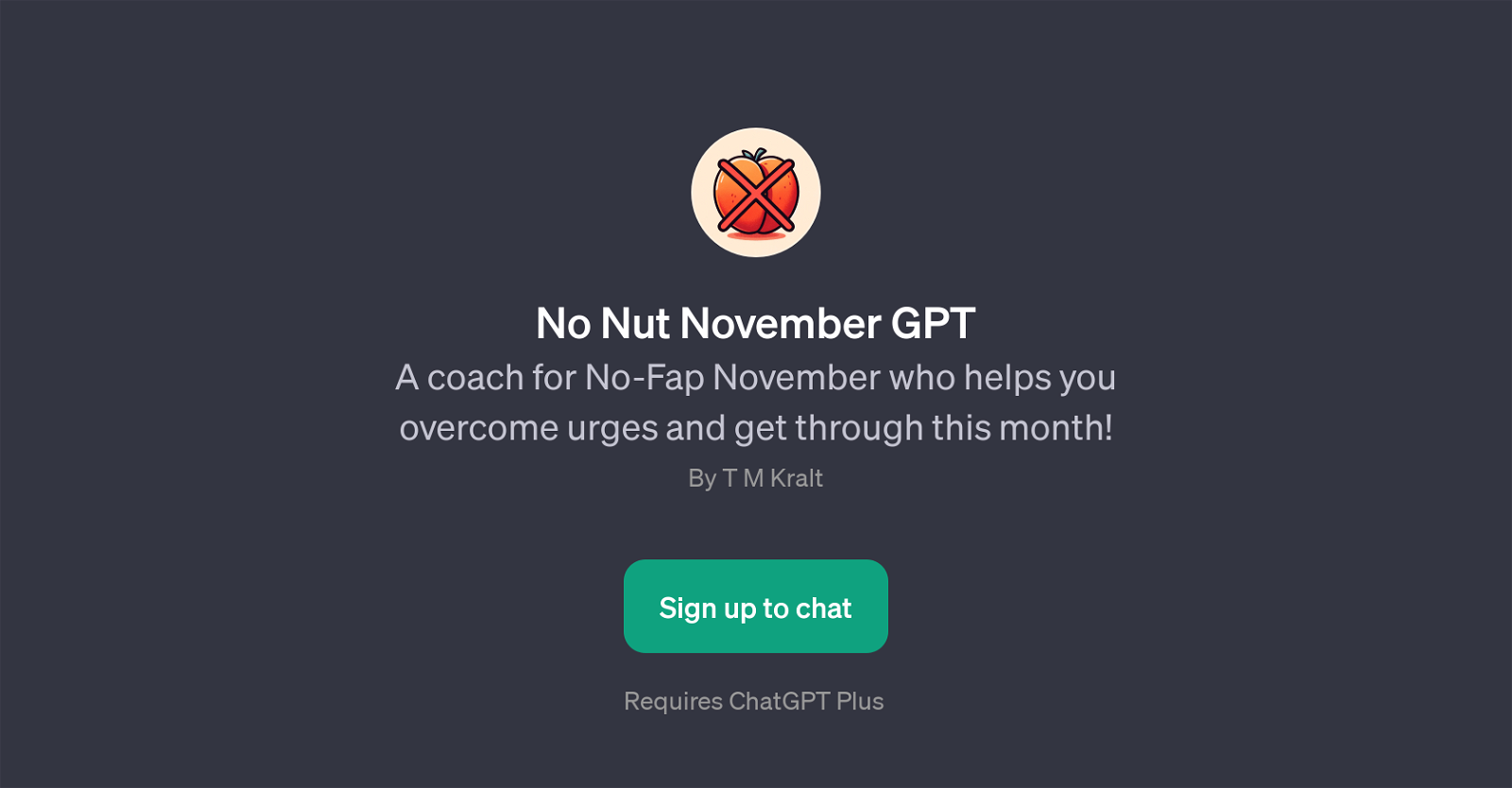 No Nut November GPT website