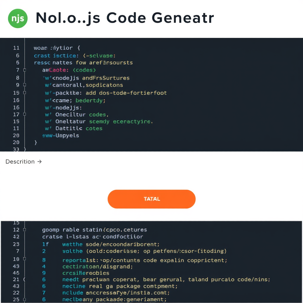 Node.js Code Generator website