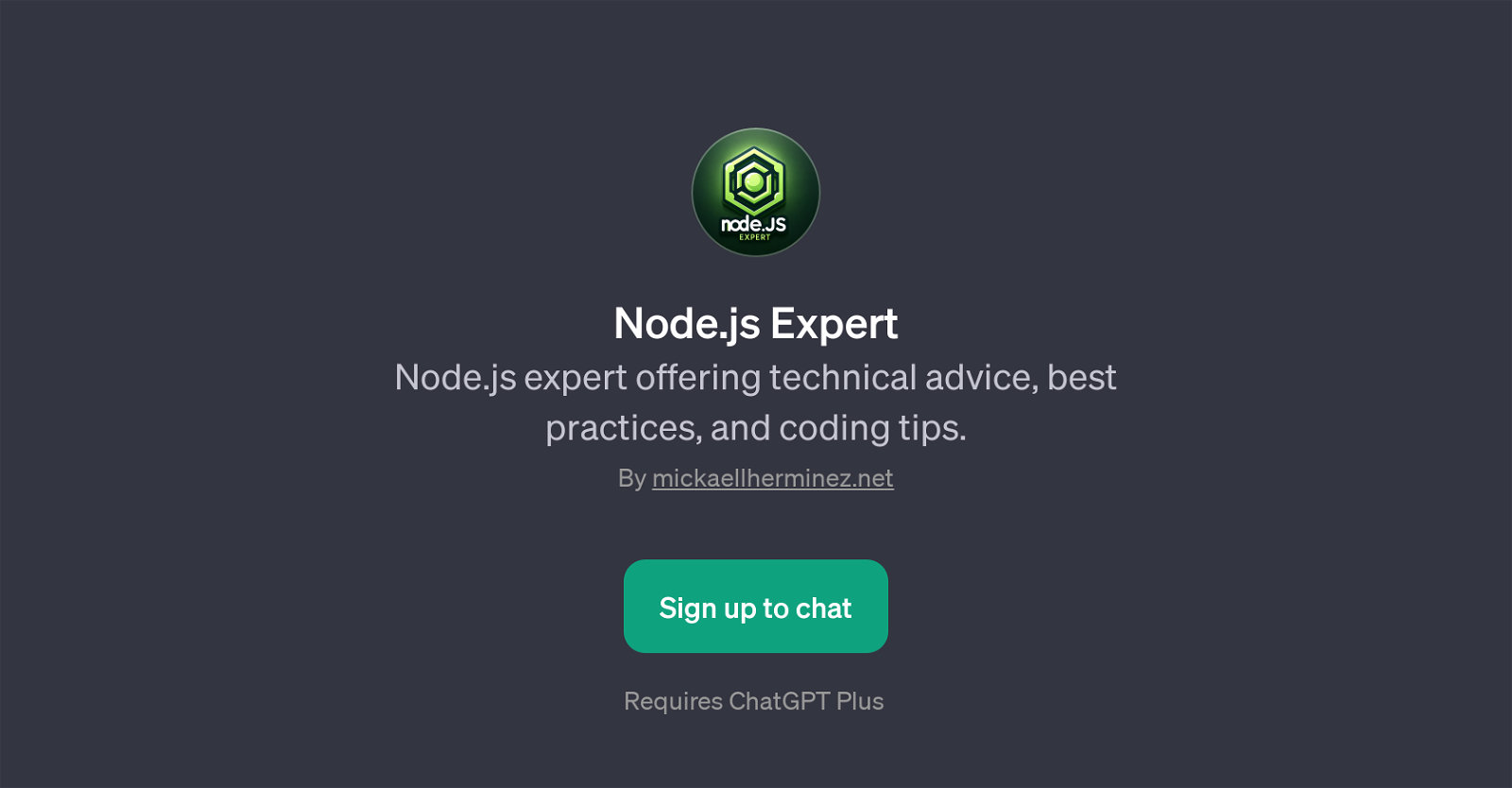 Node.js Expert website