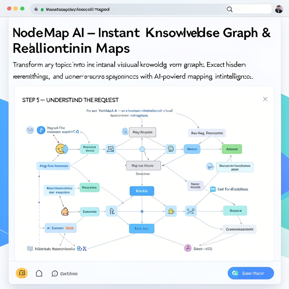 NodeMap AI — Instant Knowledge Graphs & Relationship Maps website