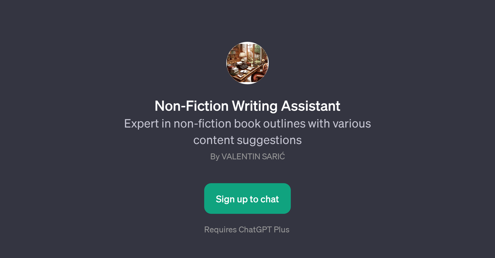 Non-Fiction Writing Assistant website