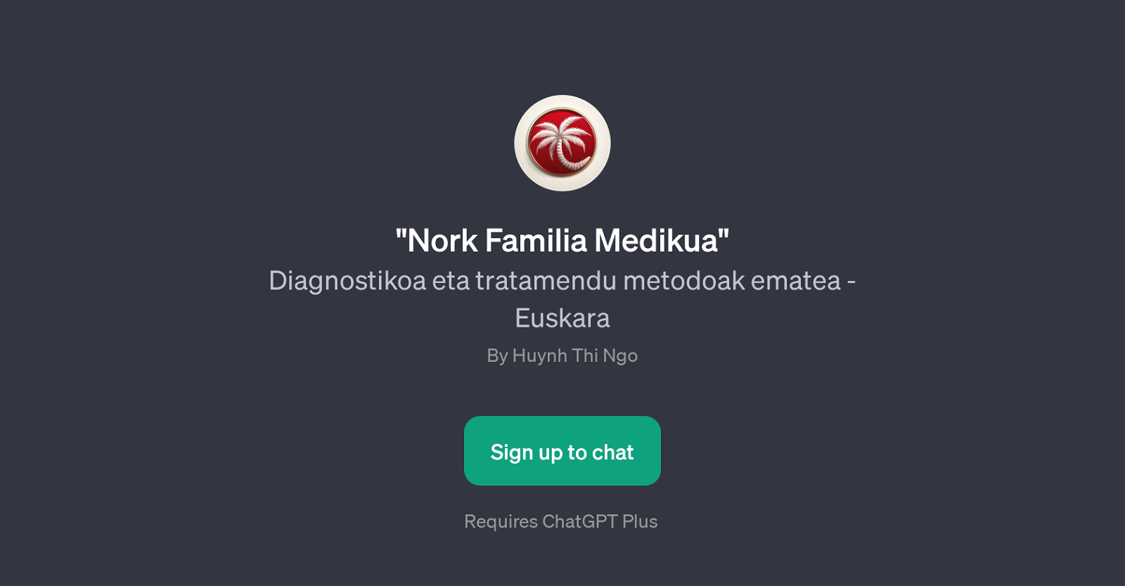 Nork Familia Medikua website