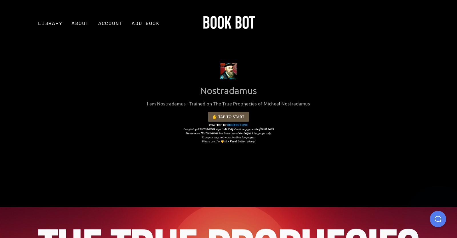 Nostradamus website