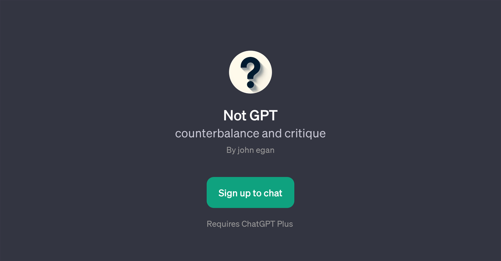 Not GPT website