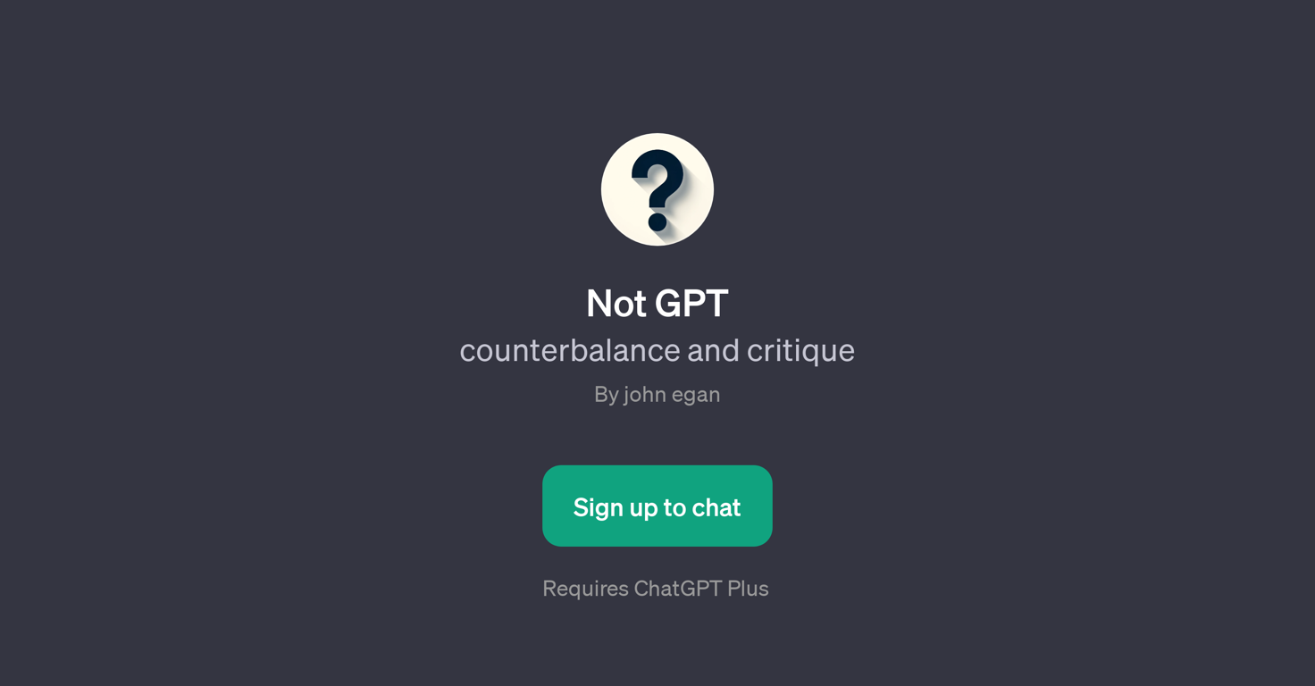 Not GPT website
