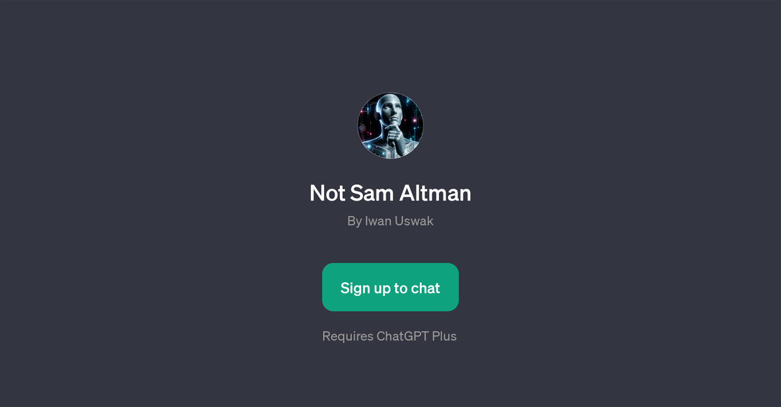 Not Sam Altman website