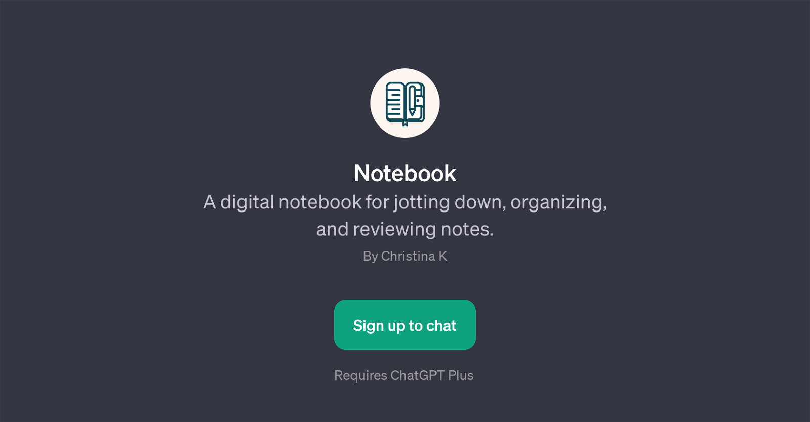 Notebook website