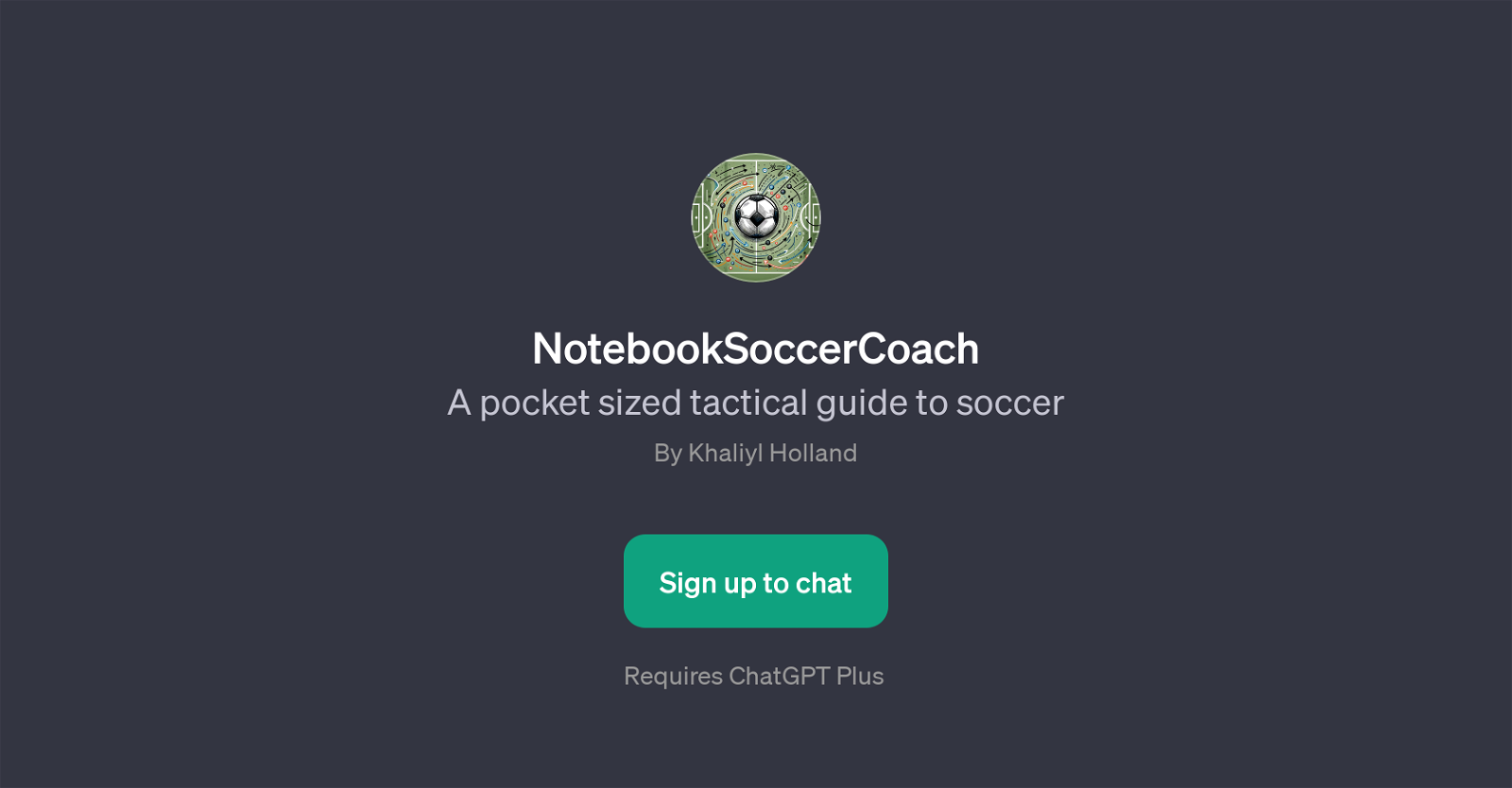 NotebookSoccerCoach website