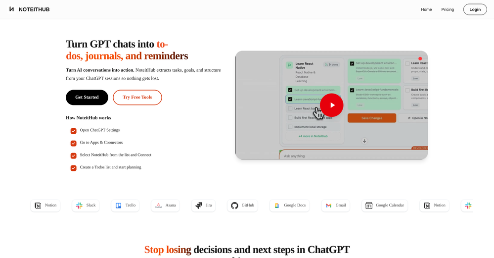 NoteitHub website