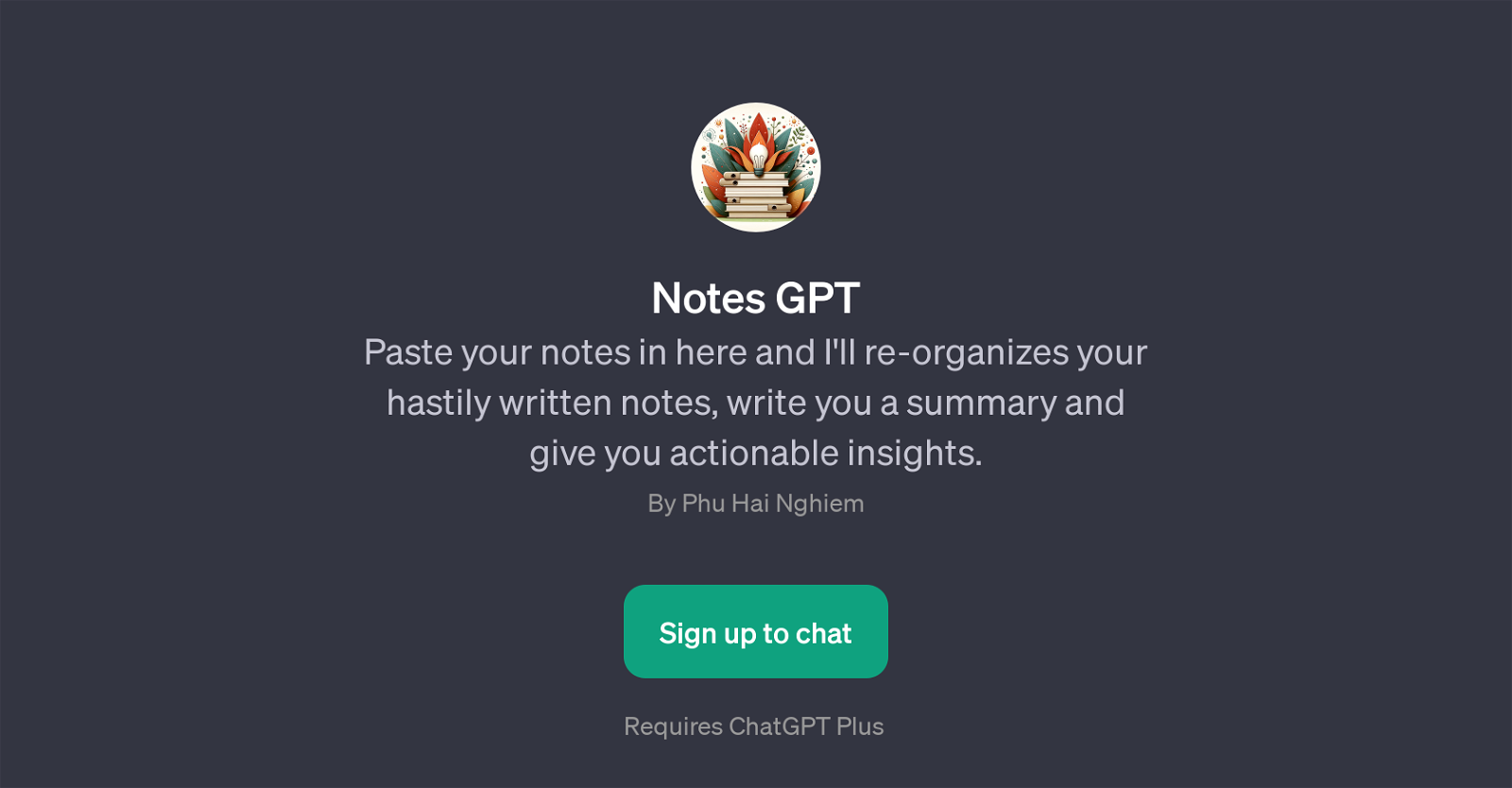 Notes GPT website