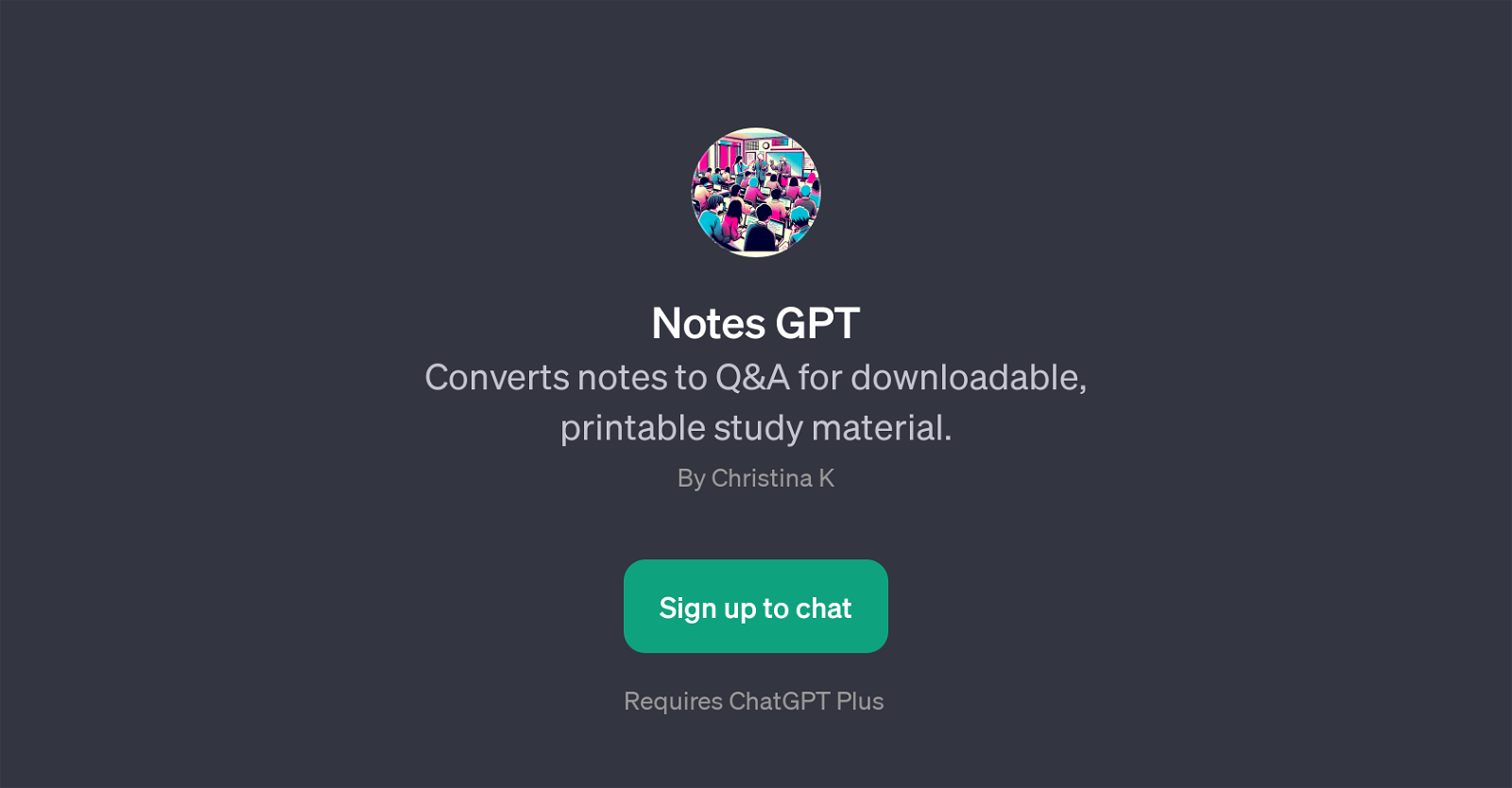 Notes GPT website