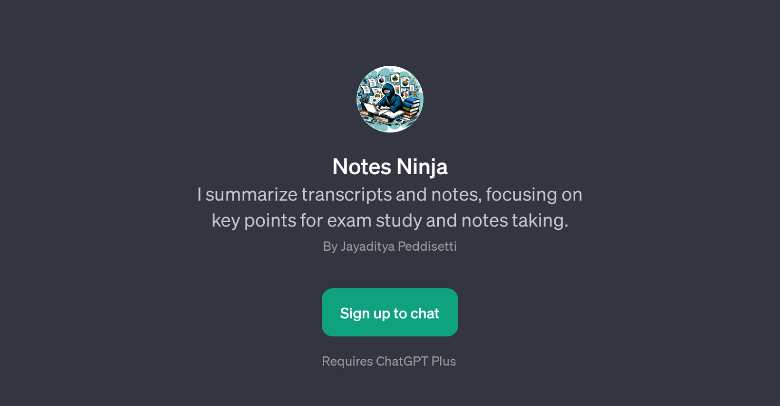 Notes Ninja website