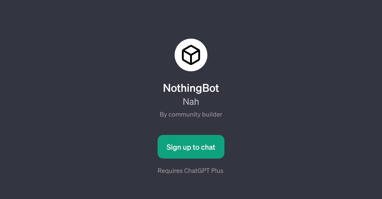 NothingBot website
