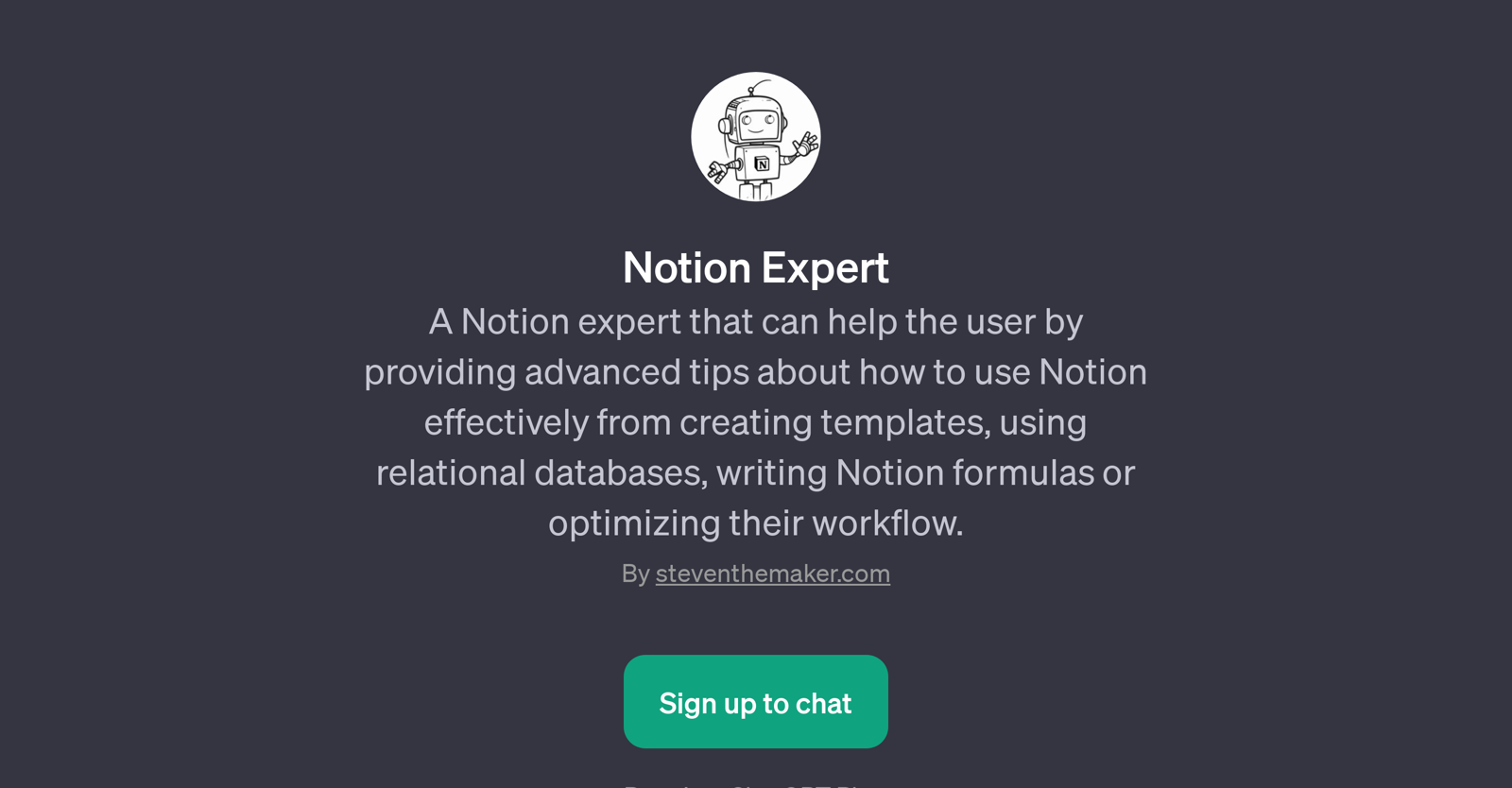 Notion Expert website