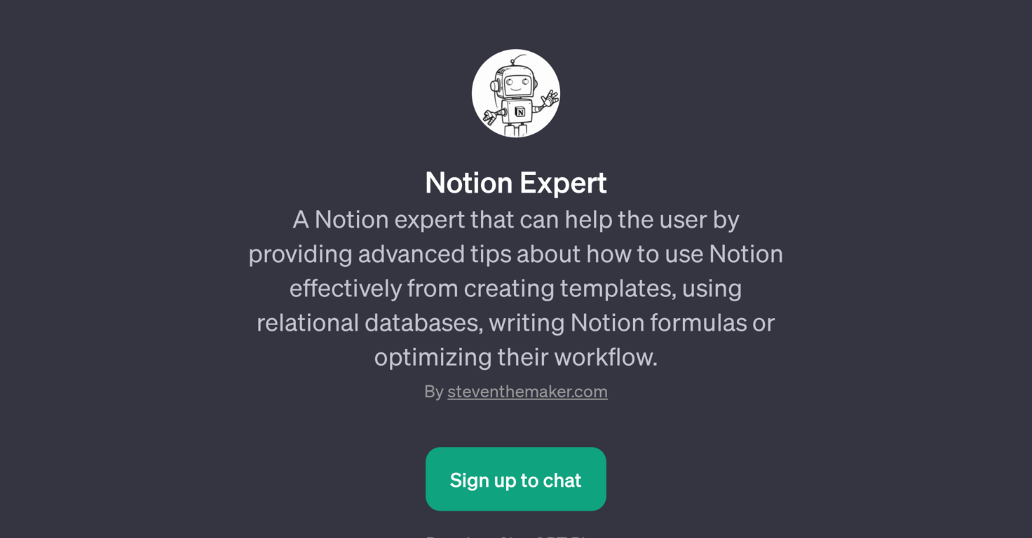 Notion Expert website