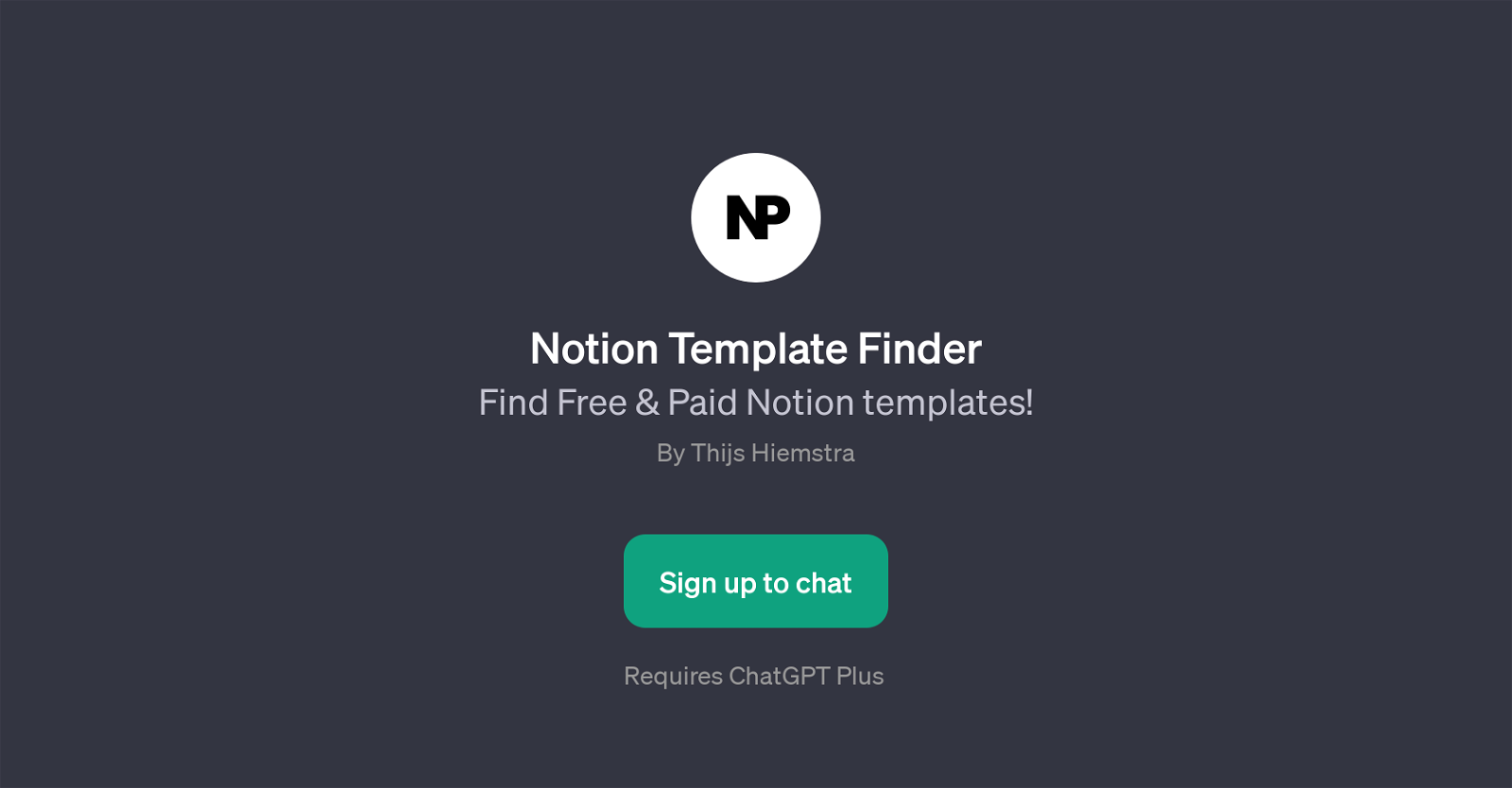 Notion Template Finder website