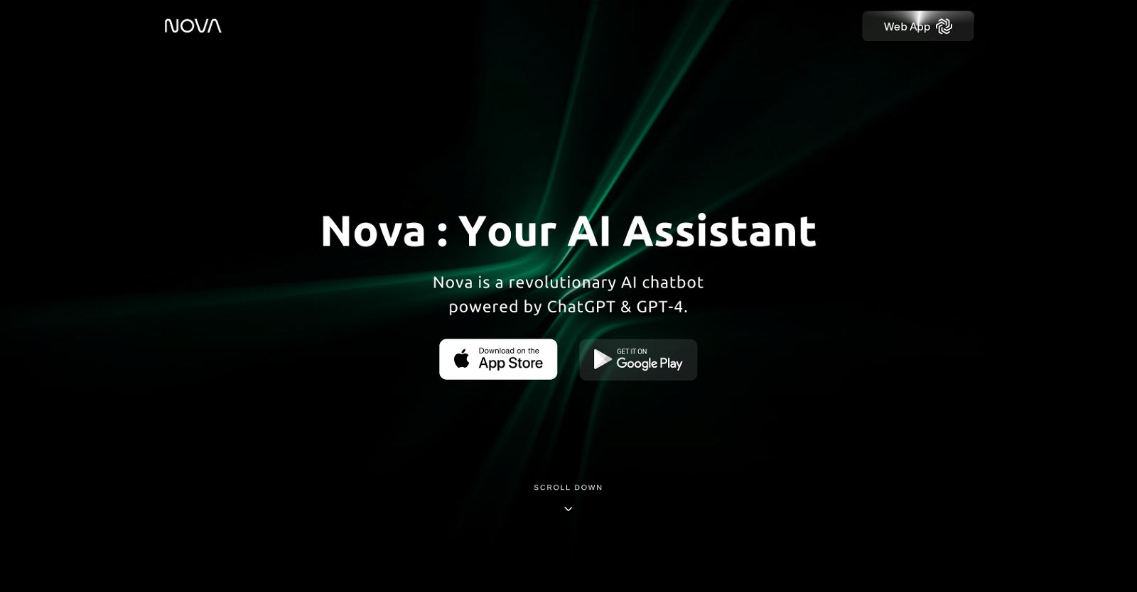 Nova App website