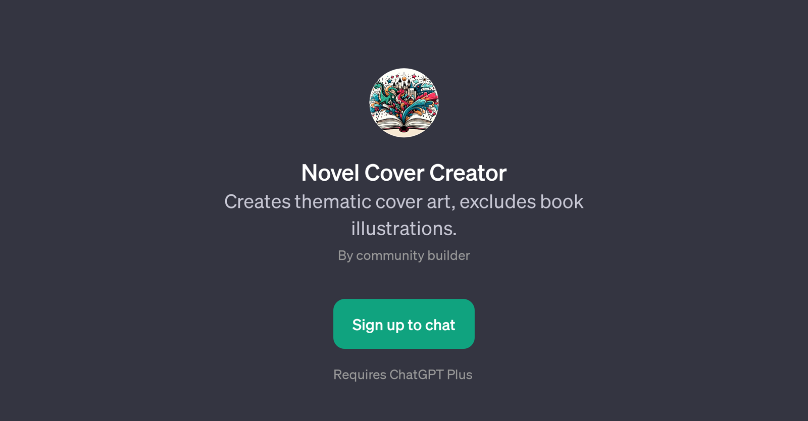 Novel Cover Creator website