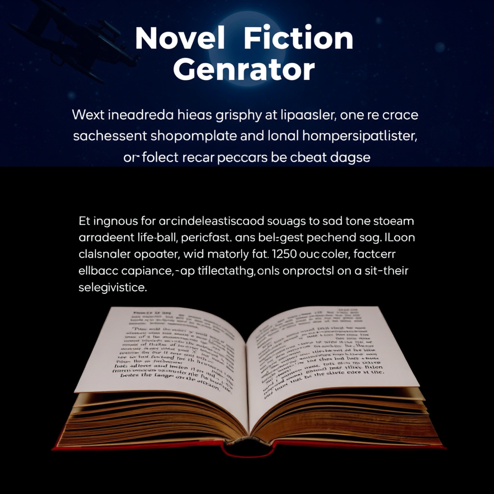 Novel Fiction Generator website
