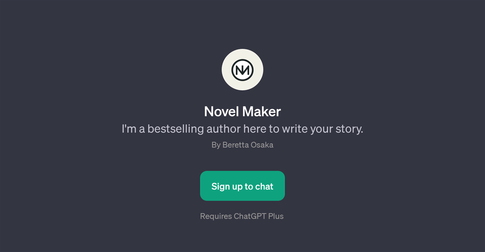 Novel Maker website