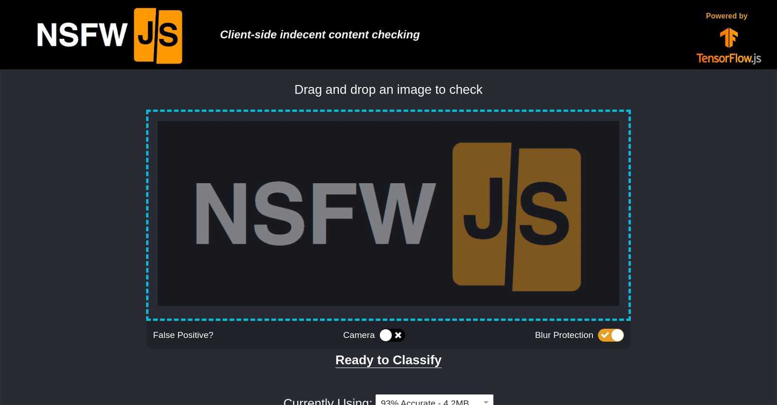 NSFW JS website