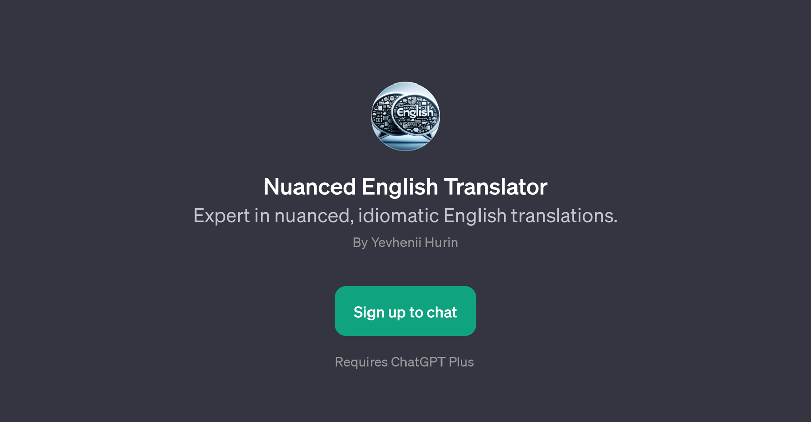 Nuanced English Translator website