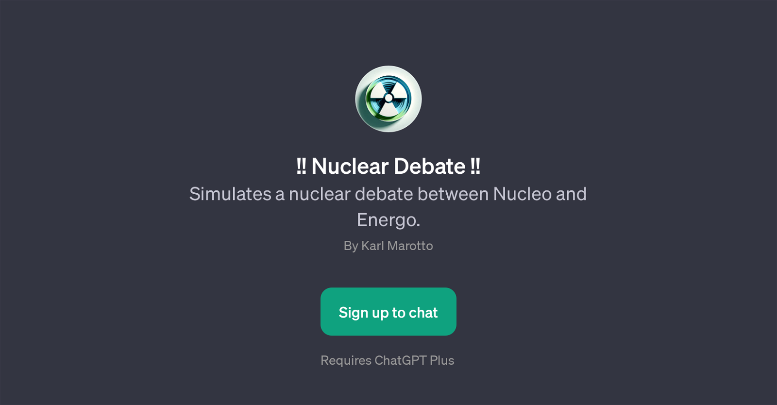 Nuclear Debate website