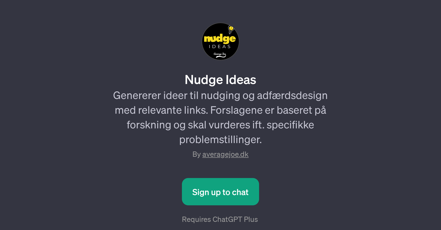 Nudge Ideas website