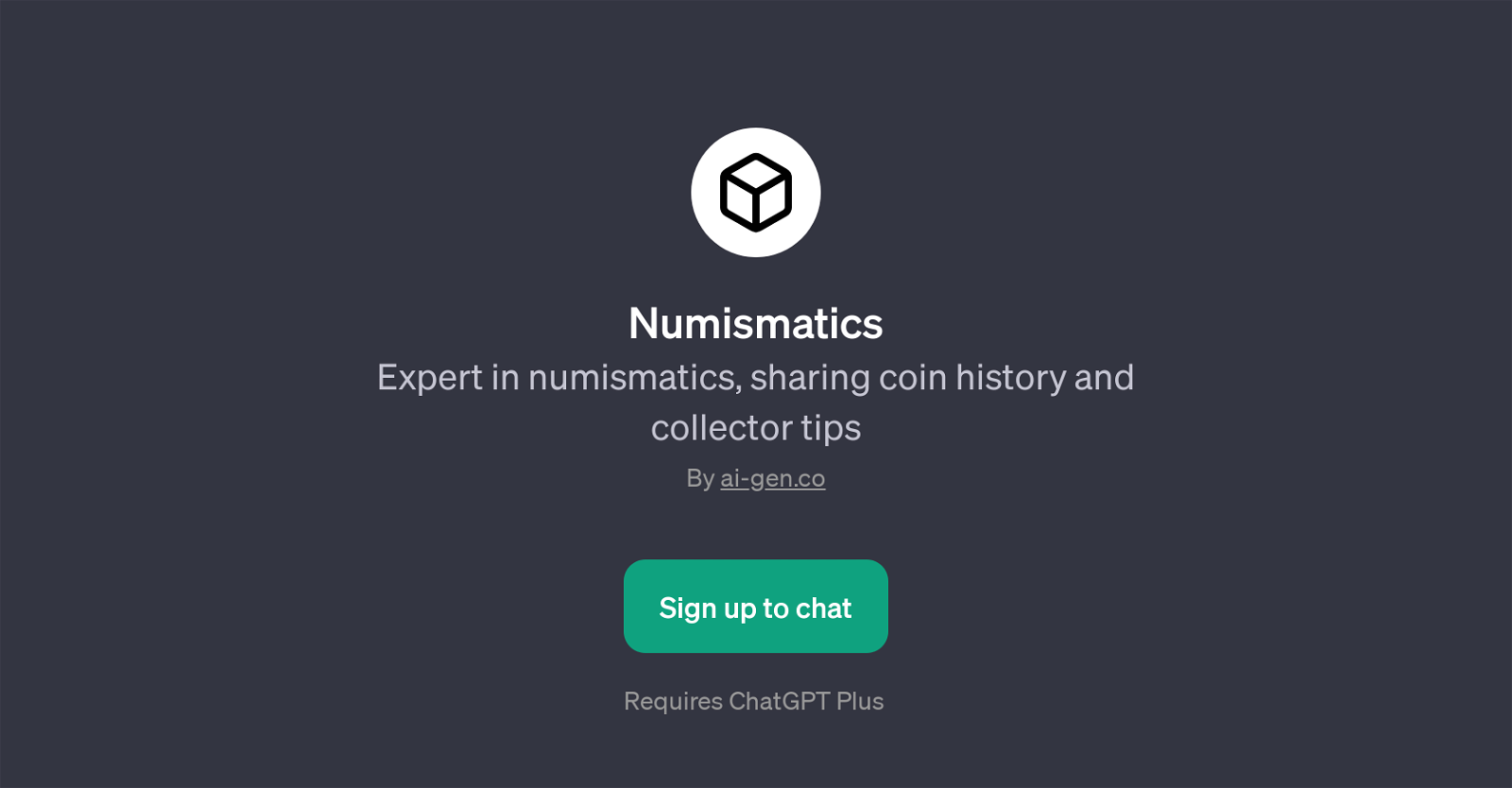 Numismatics website