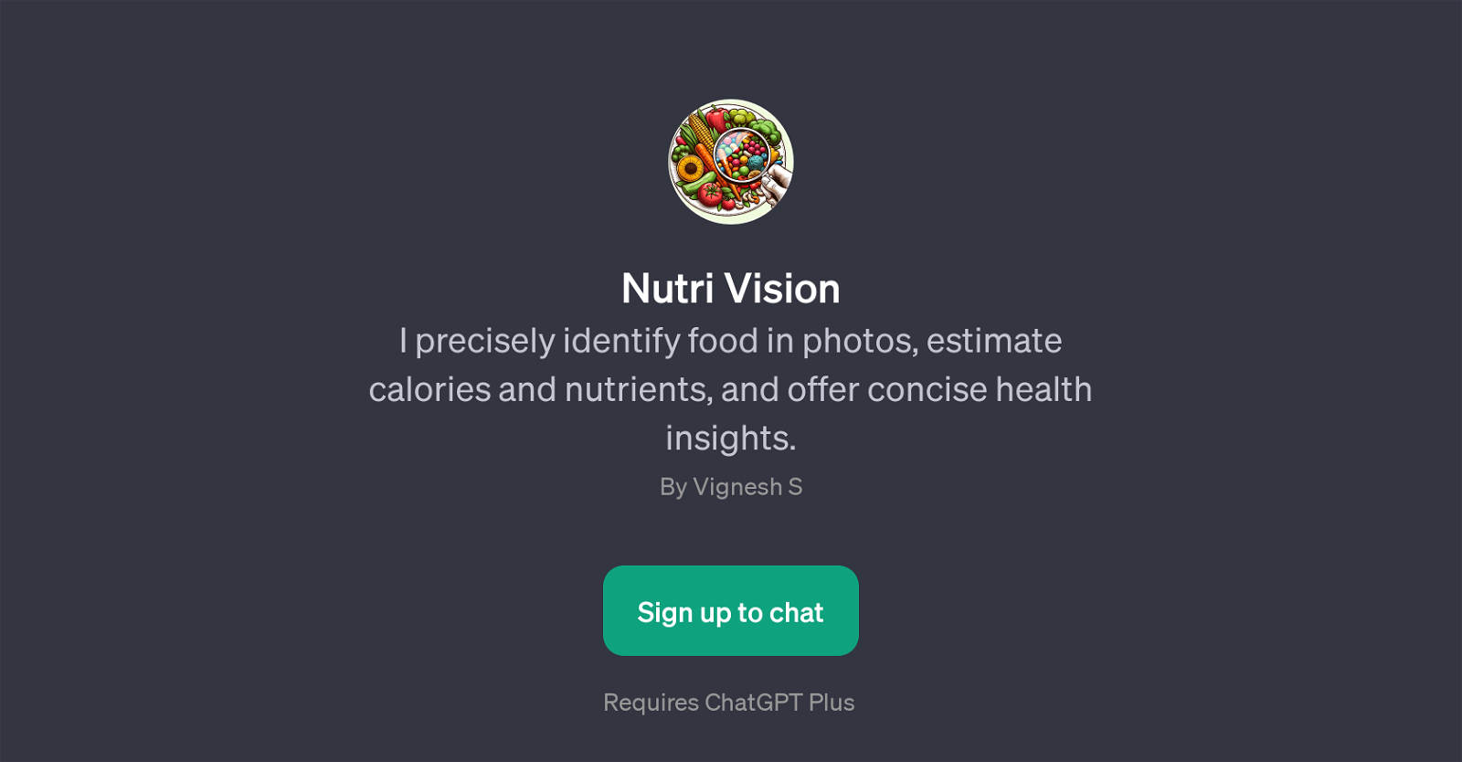 Nutri Vision website