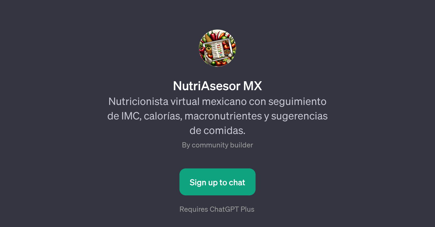 NutriAsesor MX website