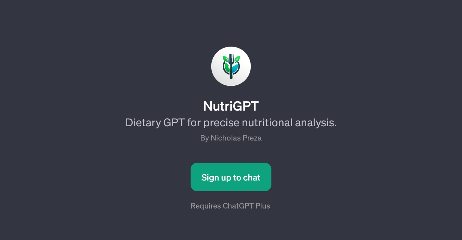 NutriGPT website
