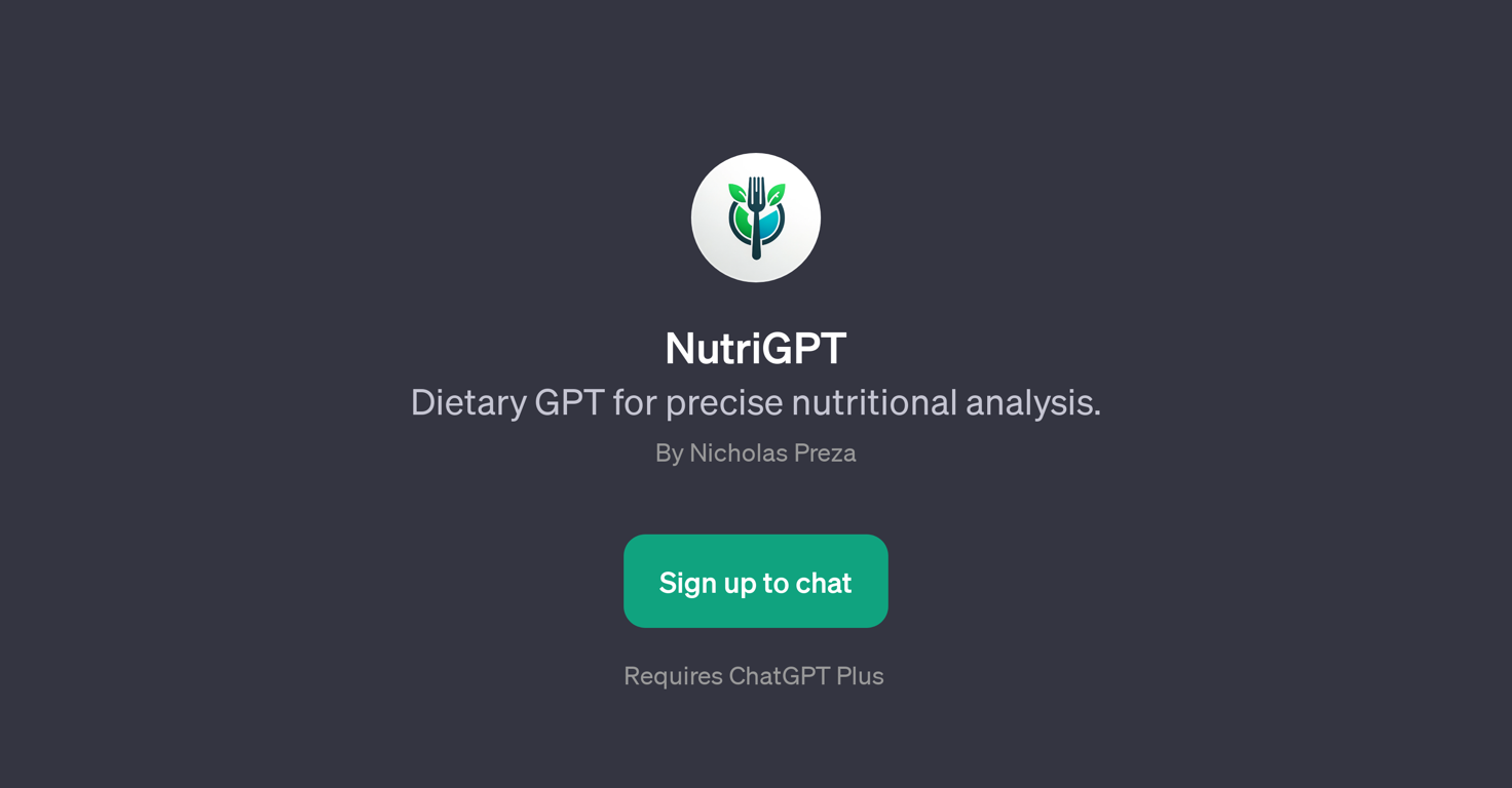 NutriGPT website