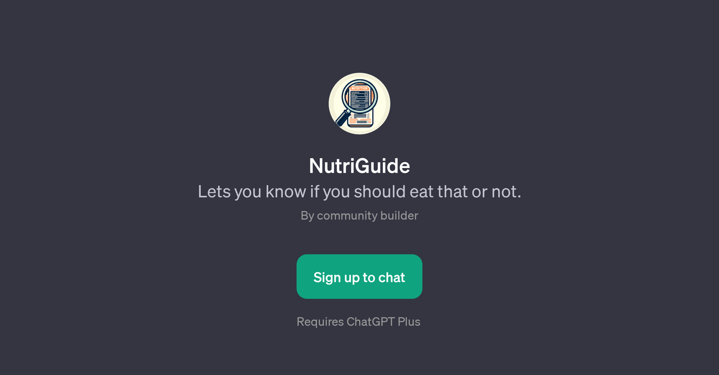 NutriGuide website
