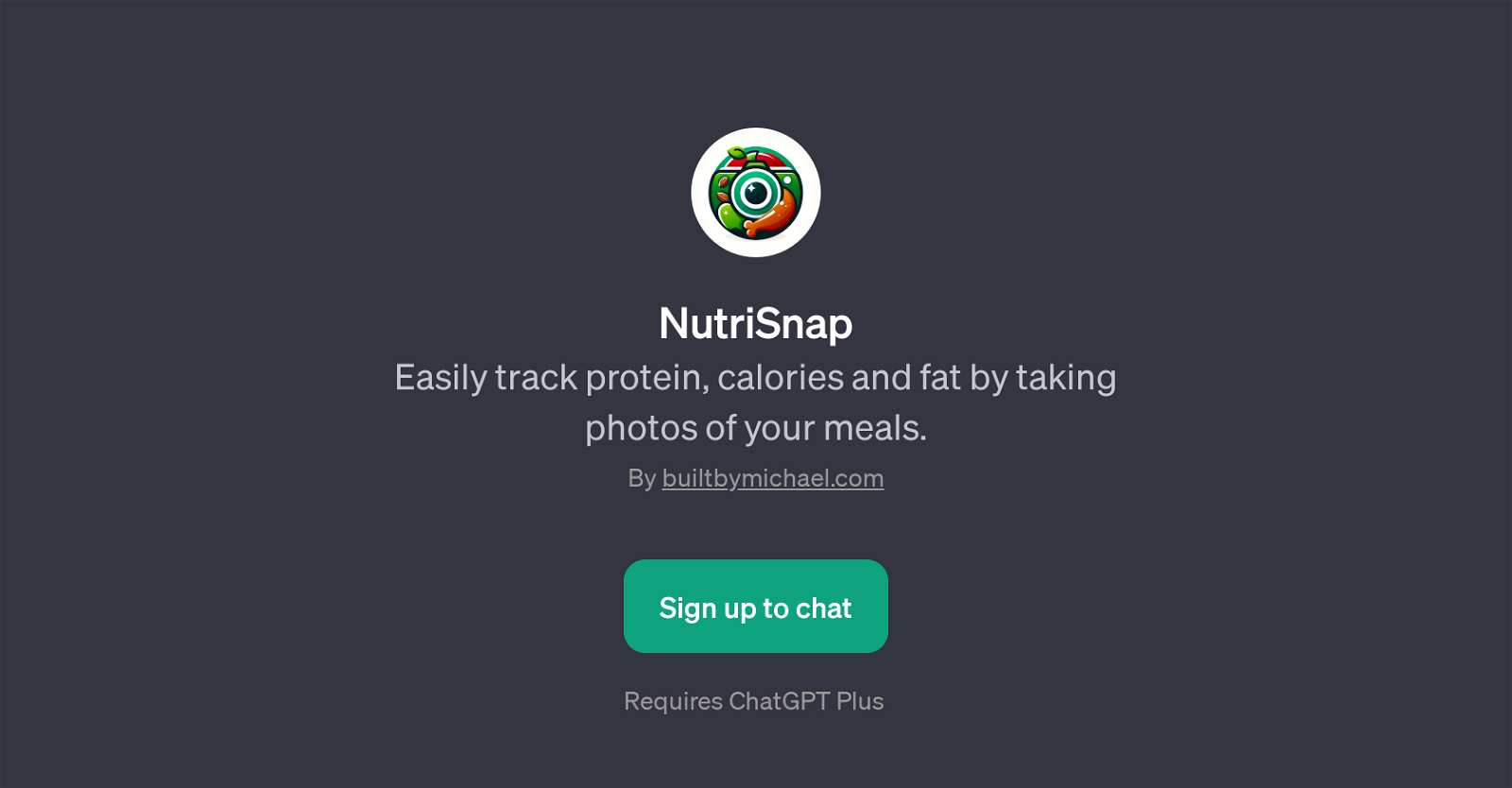 NutriSnap website