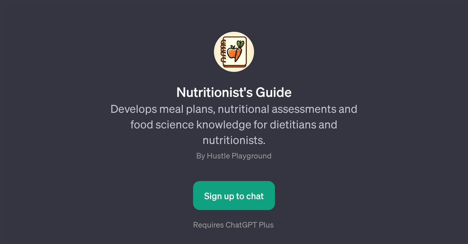 Nutritionist's Guide website